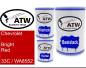 Preview: Chevrolet, Bright Red, 33C / WA8552: 500ml Lackdose + 500ml Klarlack + 250ml Härter - Set, von ATW Autoteile West.